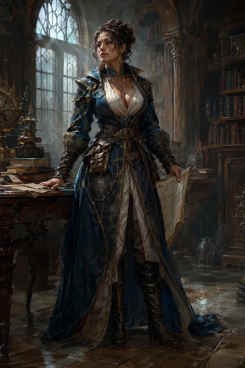 The Cartographer in Her Library