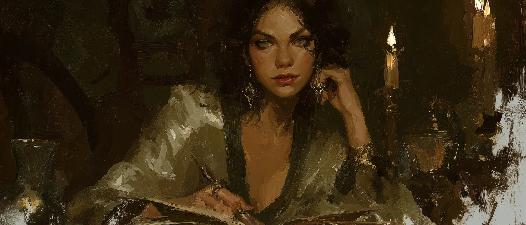 Photorealistic portrait of Seraphine Whisper a.