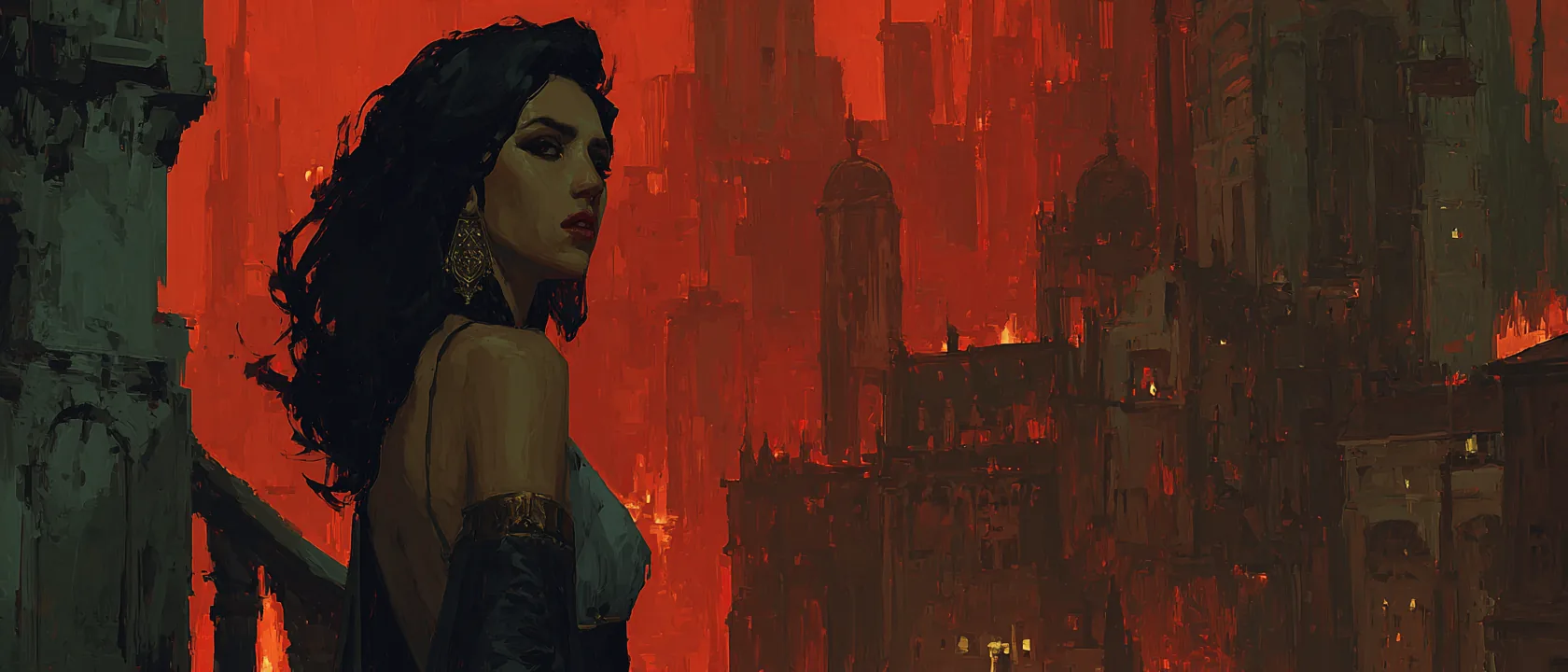 An alluring woman meeting the viewer's gaze — an invitation.