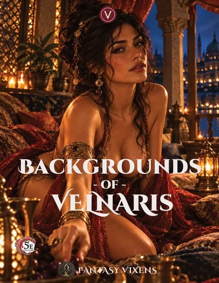 Cover of Backgrounds of Velnaris — Twenty 5e Backgrounds and Origin Feats