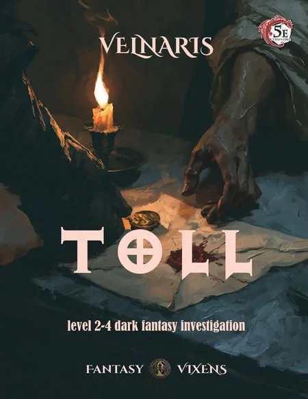 Cover of TOLL — Investigation and Social-Intrigue Adventure (5e)